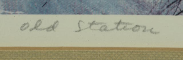 Robert Fabe Signed Offset Lithograph "Old Station"