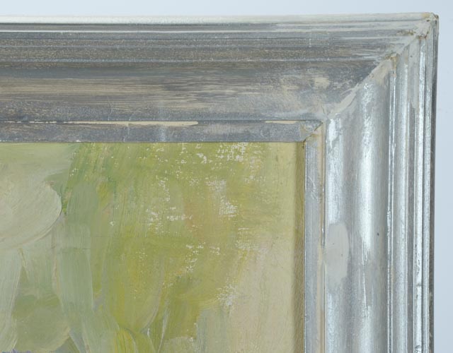 D. Vogtman Vintage Oil on Canvas Floral Still Life