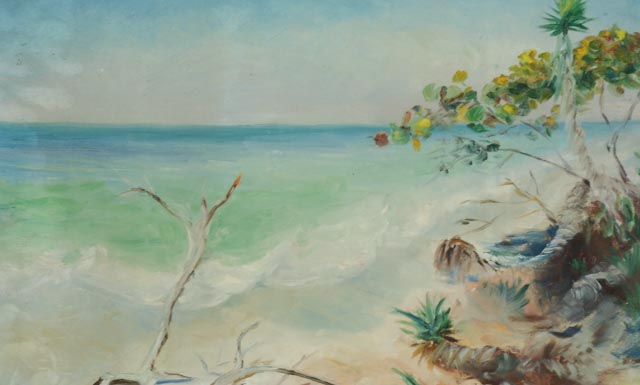 Dora McCollister Original Oil on Board Seascape