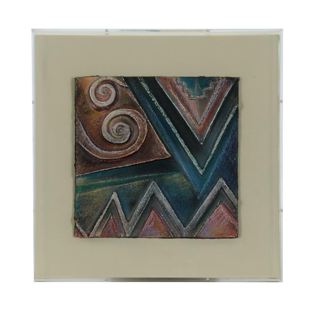 Elaine Albers Cohen Handcast Paper Relief "Energy I"
