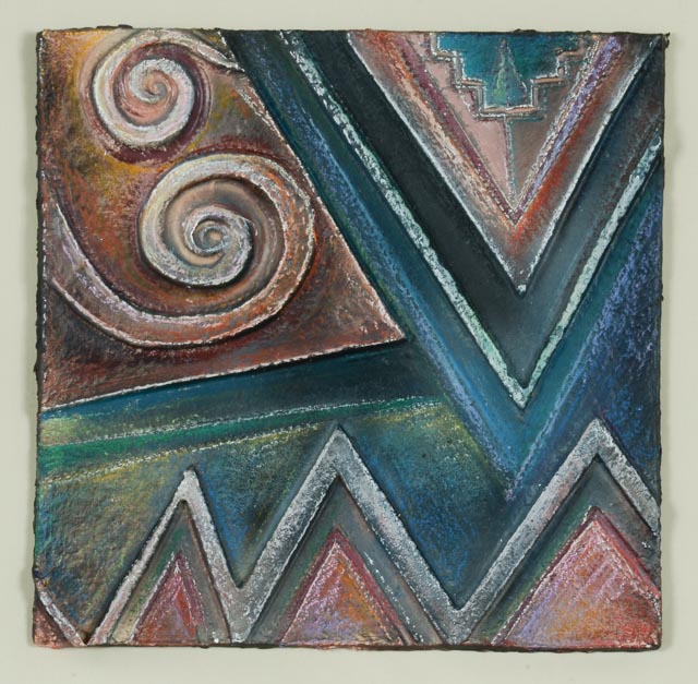 Elaine Albers Cohen Handcast Paper Relief "Energy I"