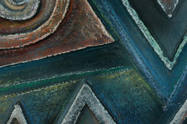 Elaine Albers Cohen Handcast Paper Relief "Energy I"