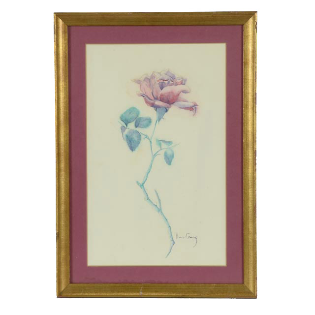 Dennis Garry Original Floral Watercolor