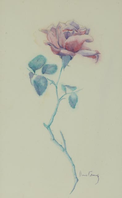 Dennis Garry Original Floral Watercolor