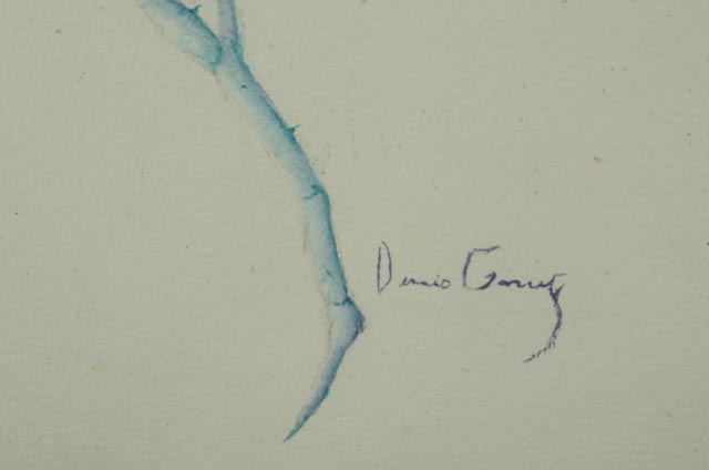 Dennis Garry Original Floral Watercolor