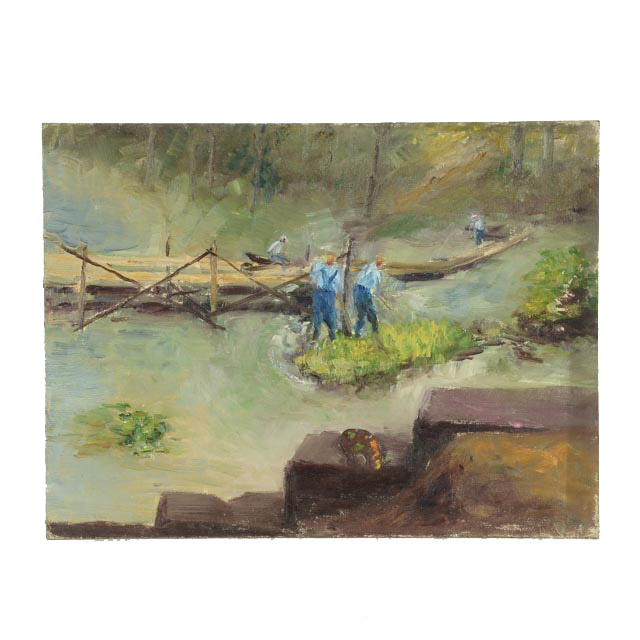 Dora McCollister Original Oil on Board Painting