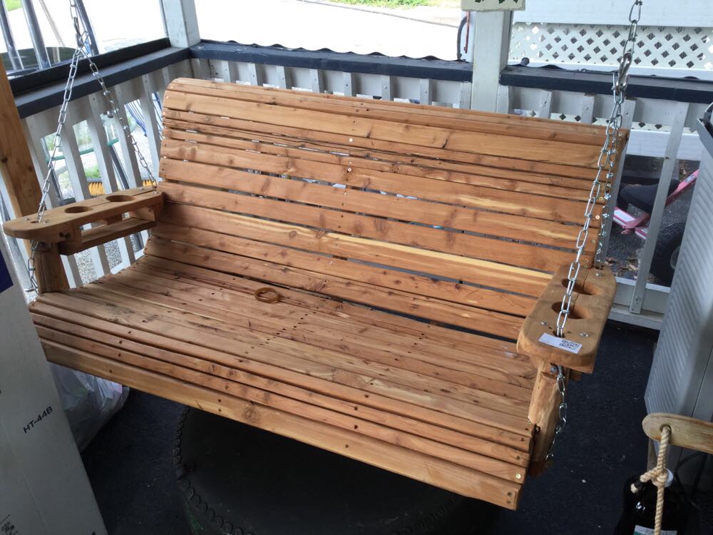 Custom Cedar Porch Swing