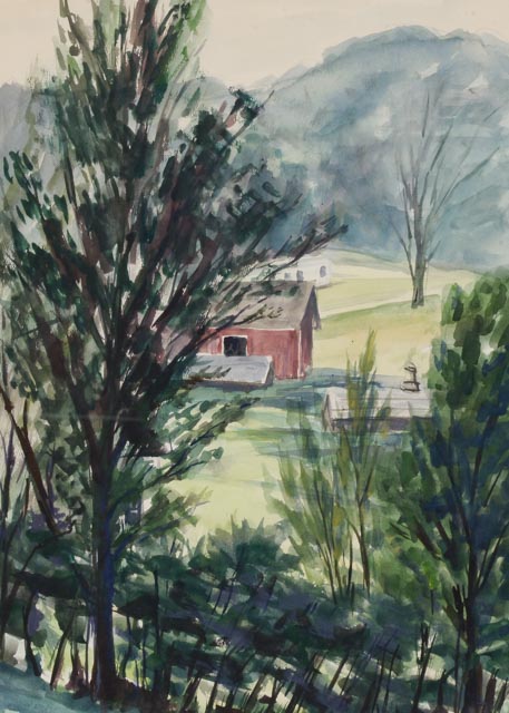 Robert Popick Vintage Original Watercolor