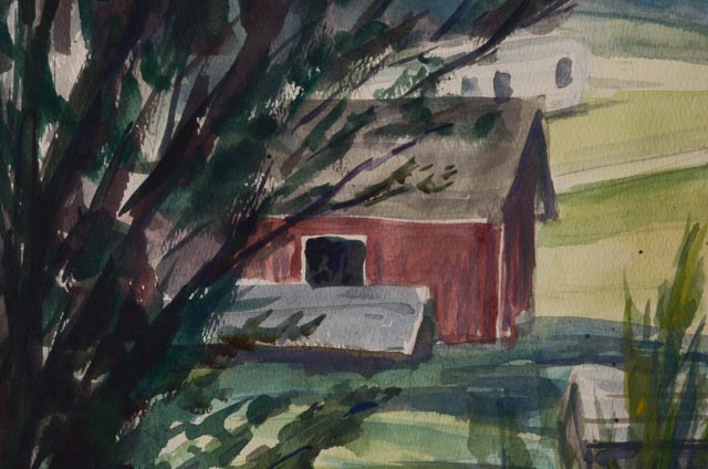 Robert Popick Vintage Original Watercolor