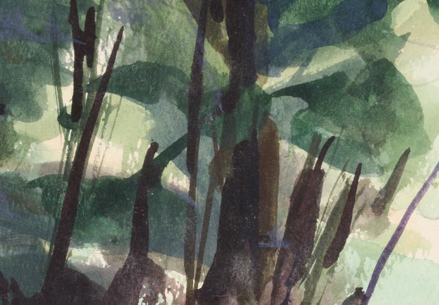 Robert Popick Vintage Original Watercolor