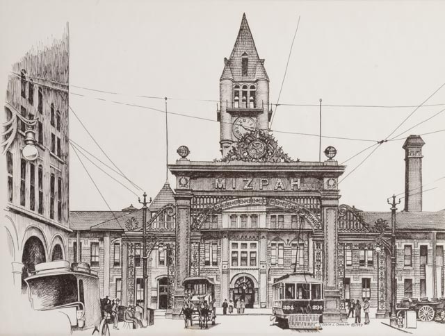 Leslie L. Chevalier Original Ink Drawing