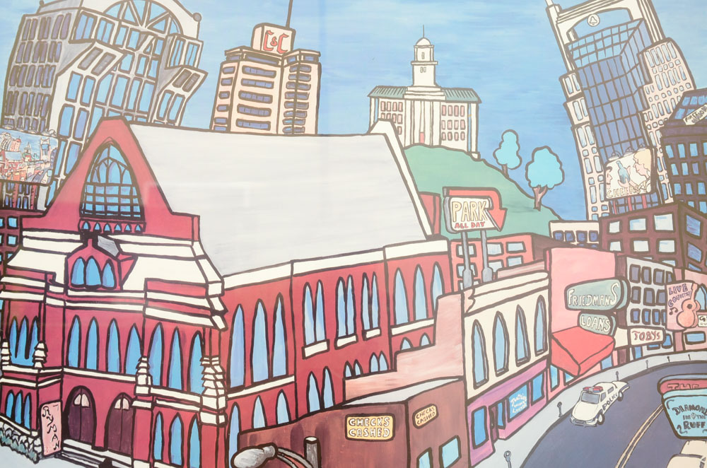 Mark Palen Signed Offset Lithograph after "South Nashville Skyline"