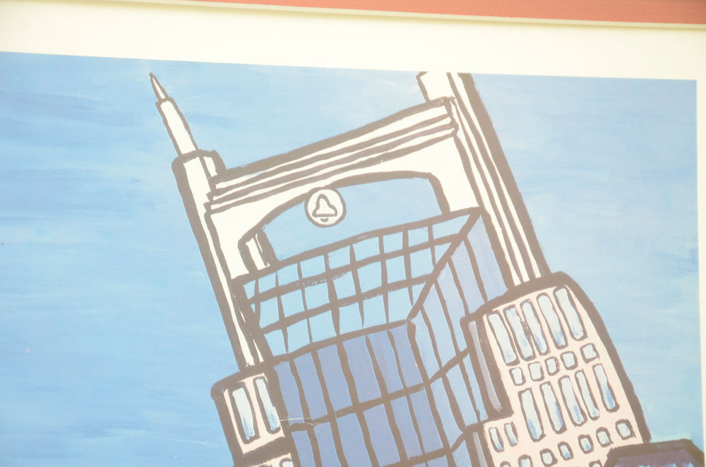 Mark Palen Signed Offset Lithograph after "South Nashville Skyline"