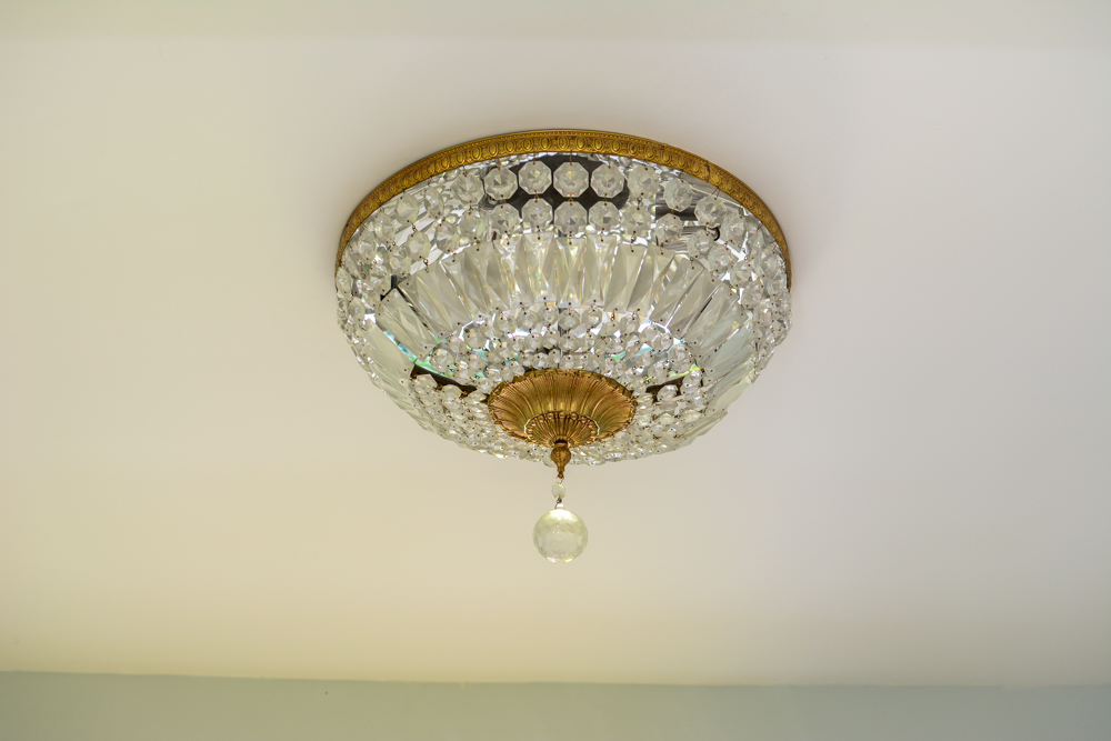 Flush Mount Crystal Chandelier