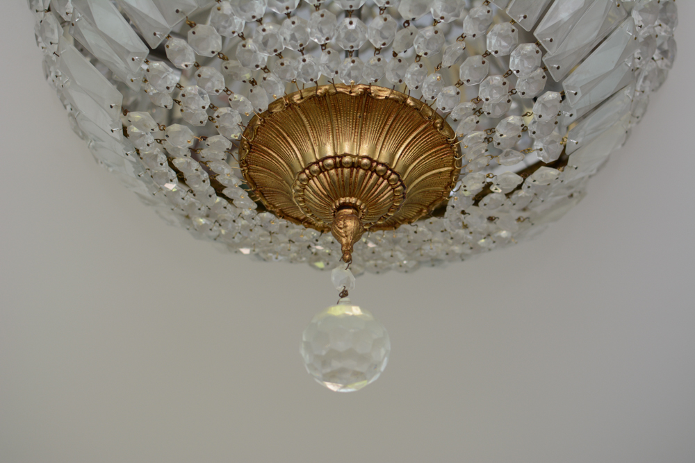 Flush Mount Crystal Chandelier