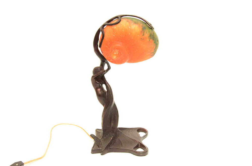 Art Nouveau Style Nautilus Lamp