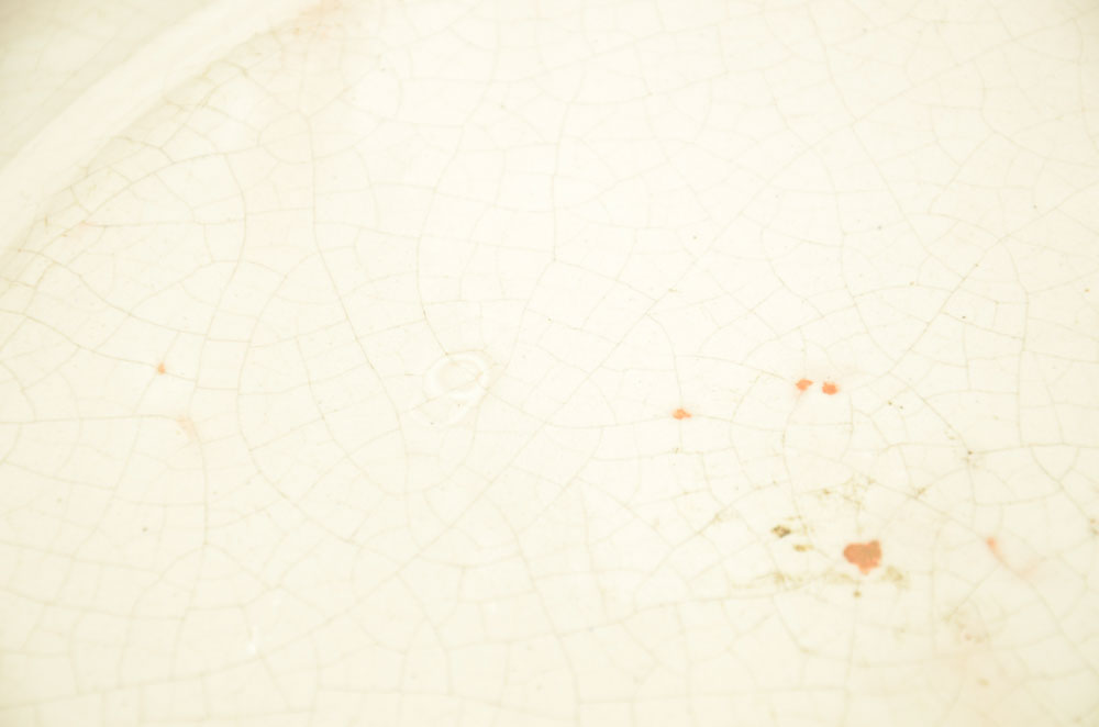 Large Antique Hand Painted Stoneware Plates