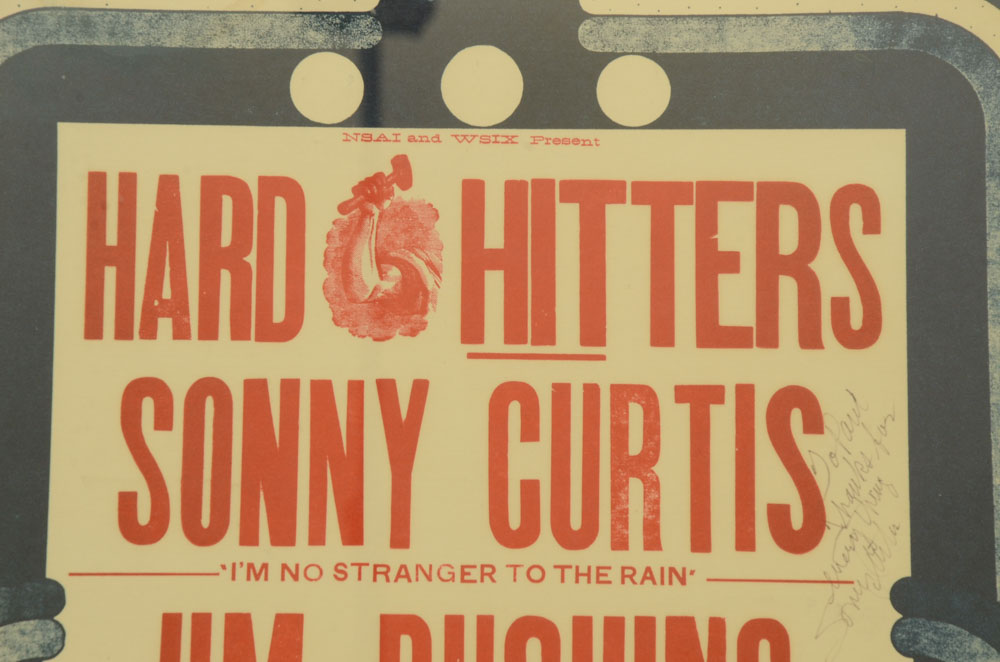 Vintage Signed Nashville Concert Poster