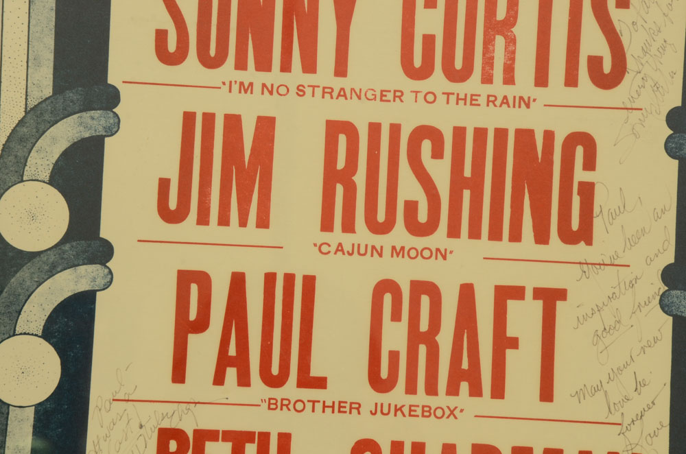 Vintage Signed Nashville Concert Poster