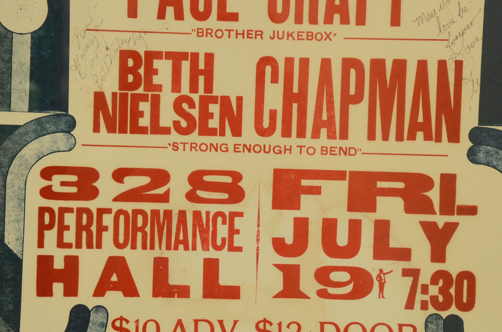 Vintage Signed Nashville Concert Poster