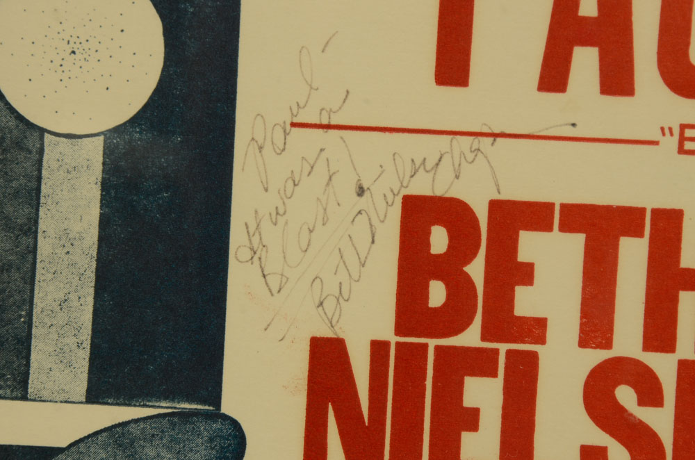 Vintage Signed Nashville Concert Poster