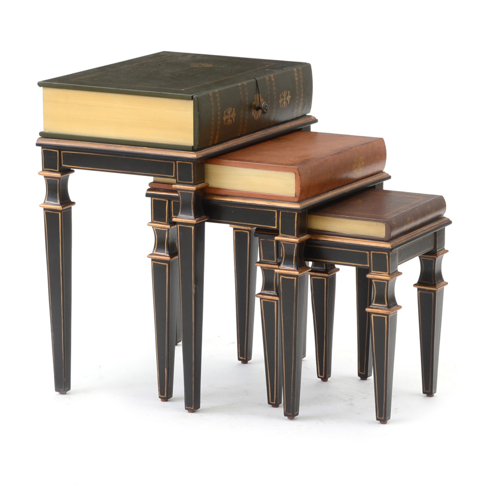 Stacked Book NestingTables