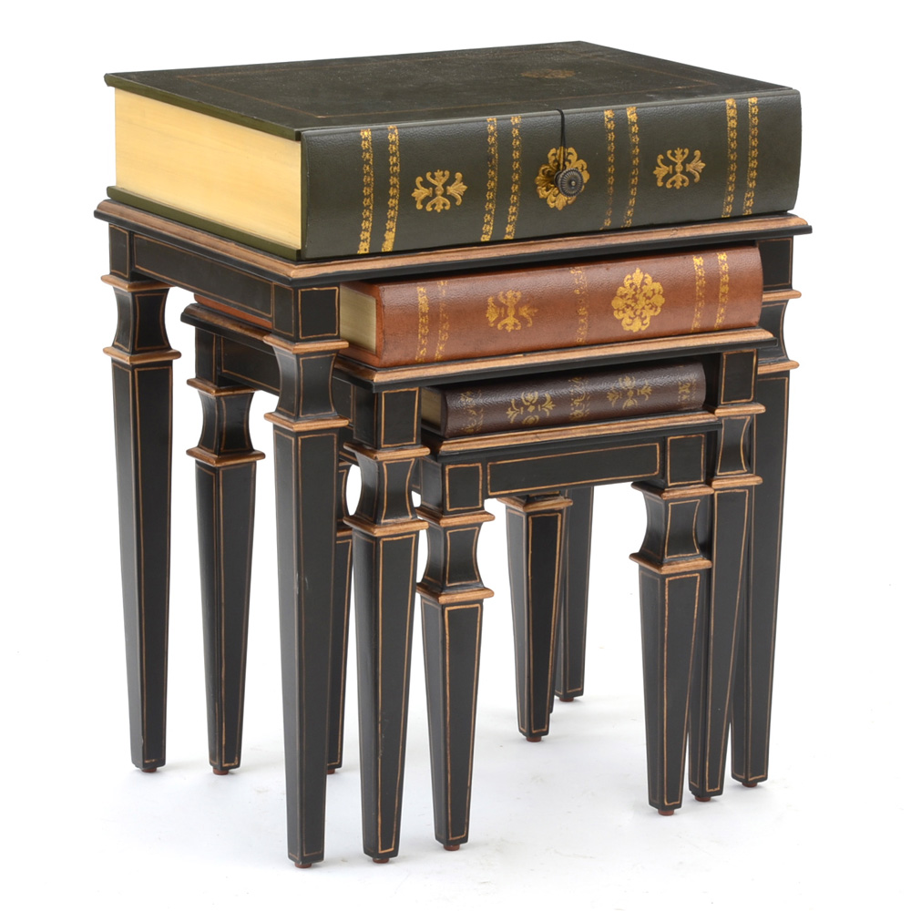 Stacked Book NestingTables