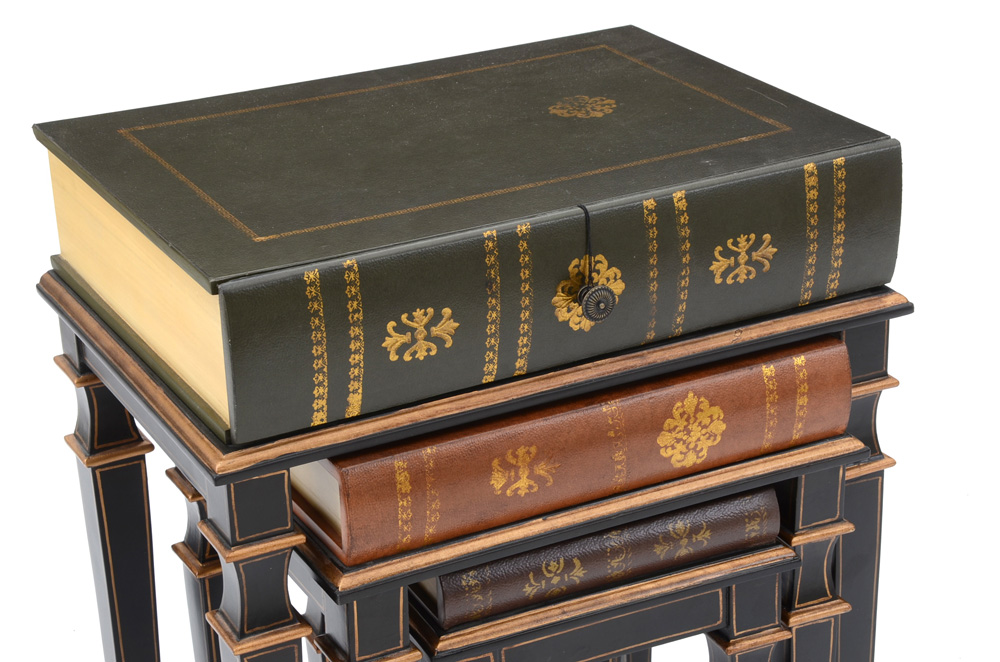 Stacked Book NestingTables