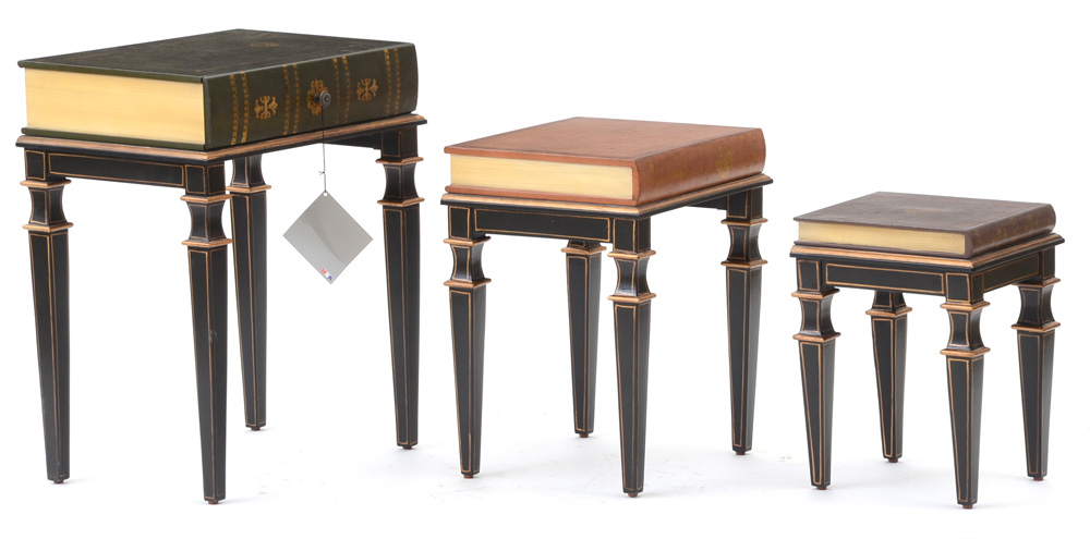 Stacked Book NestingTables