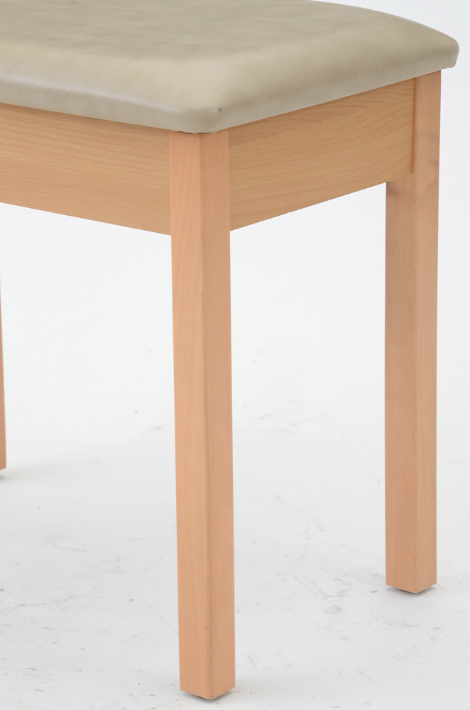 Natural Finished Vanity Bench