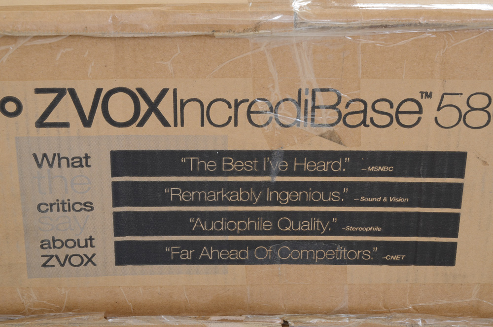 Zvox "Incredibase 580" Single Cabinet Surround Sound System