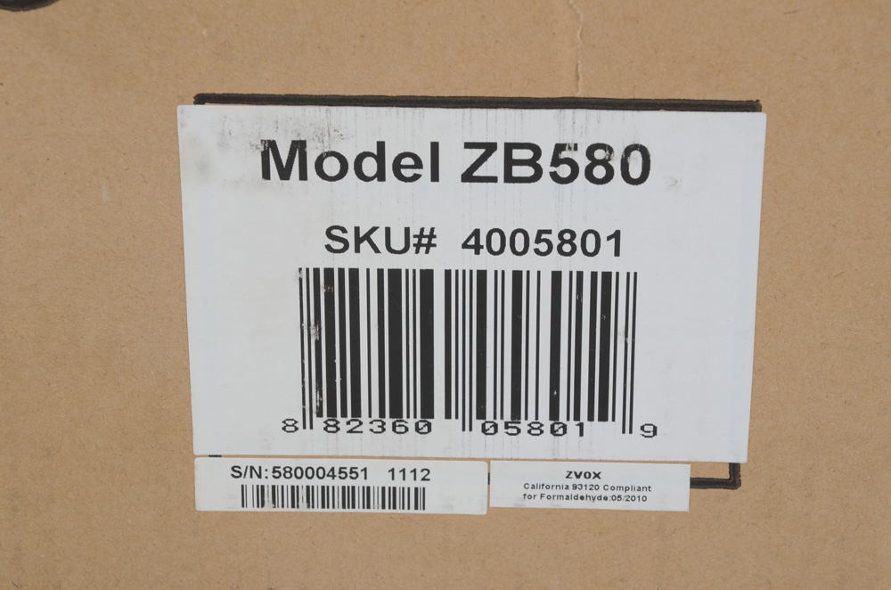 Zvox "Incredibase 580" Single Cabinet Surround Sound System