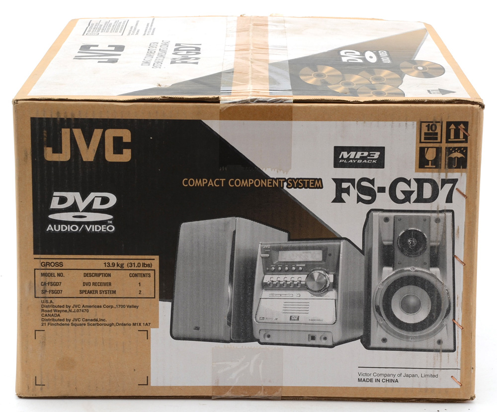 JVC Compact Five-Disc Component System