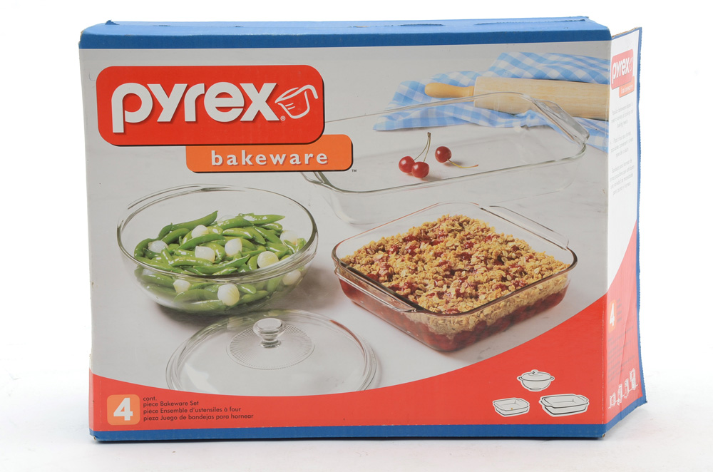 The Cellar 24-Piece Set Glassware and Pyrex  4-Piece Bakeware
