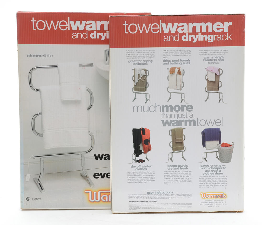 Two Towel Warmer/Dryer Racks