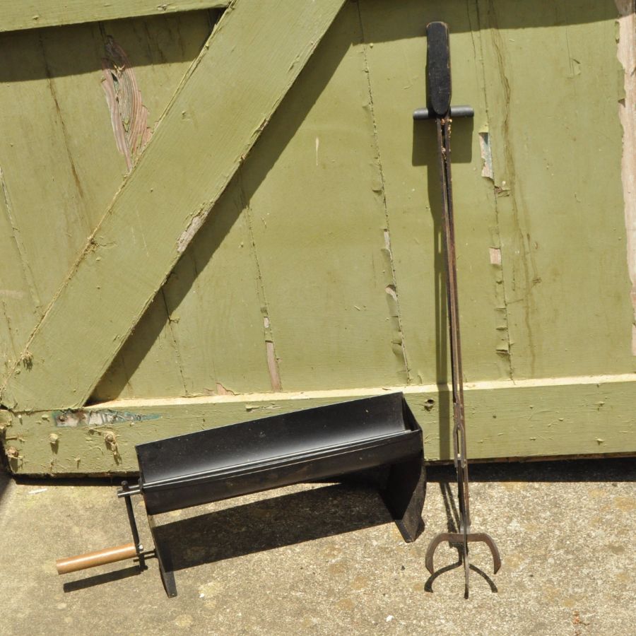 Iron Log Grabber and Paper Log Roller