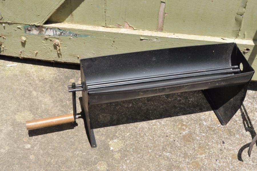 Iron Log Grabber and Paper Log Roller