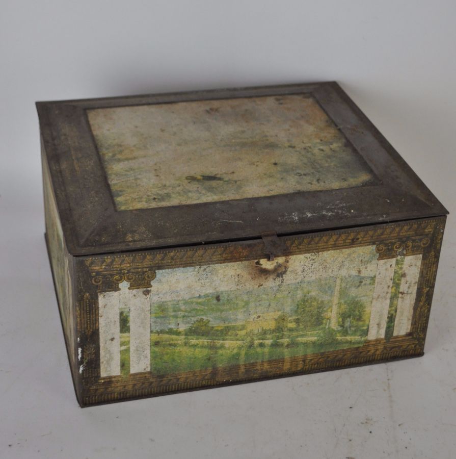 Cast Iron Muffin Pan and Vintage Cake Tin