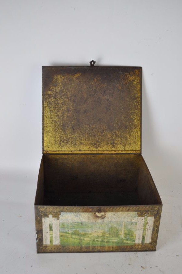 Cast Iron Muffin Pan and Vintage Cake Tin