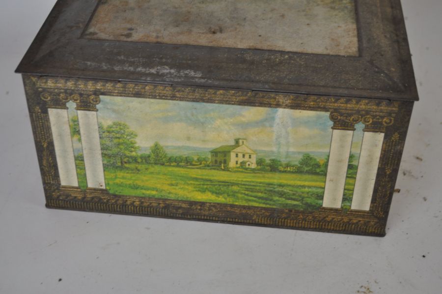 Cast Iron Muffin Pan and Vintage Cake Tin