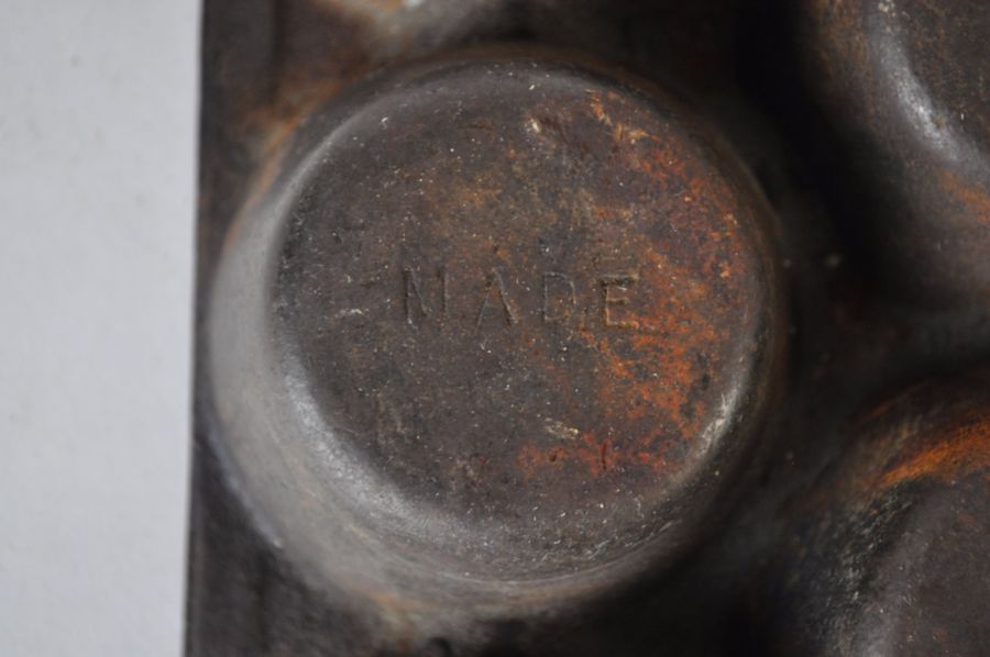 Cast Iron Muffin Pan and Vintage Cake Tin