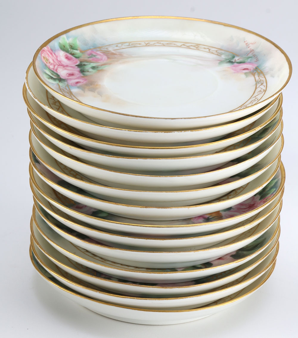 Havilland France Hand-painted Luncheon Set