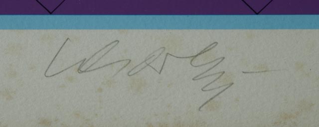 Victor Vasarely Signed Limited Edition Op Art Serigraph