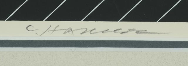 Charley Harper Original Limited Edition Serigraph "Pelican in a Downpour"