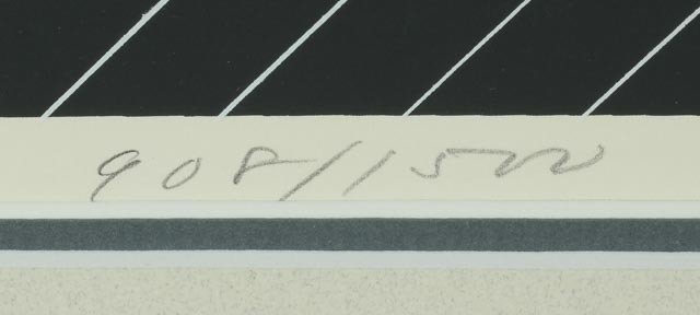 Charley Harper Original Limited Edition Serigraph "Pelican in a Downpour"