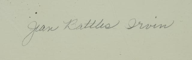 Jean Battles Irvin Original Mixed Media Drawing "The Forgotten Rite"