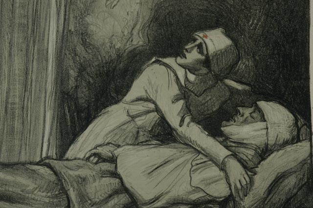 Original Albert Sterner WWI Red Cross Poster