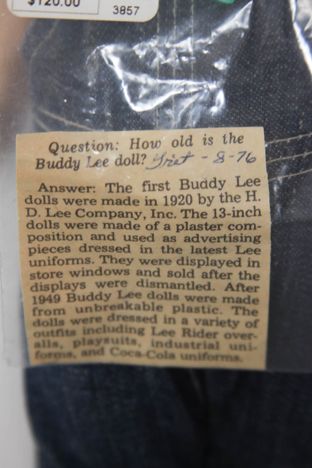 Buddy Lee Doll