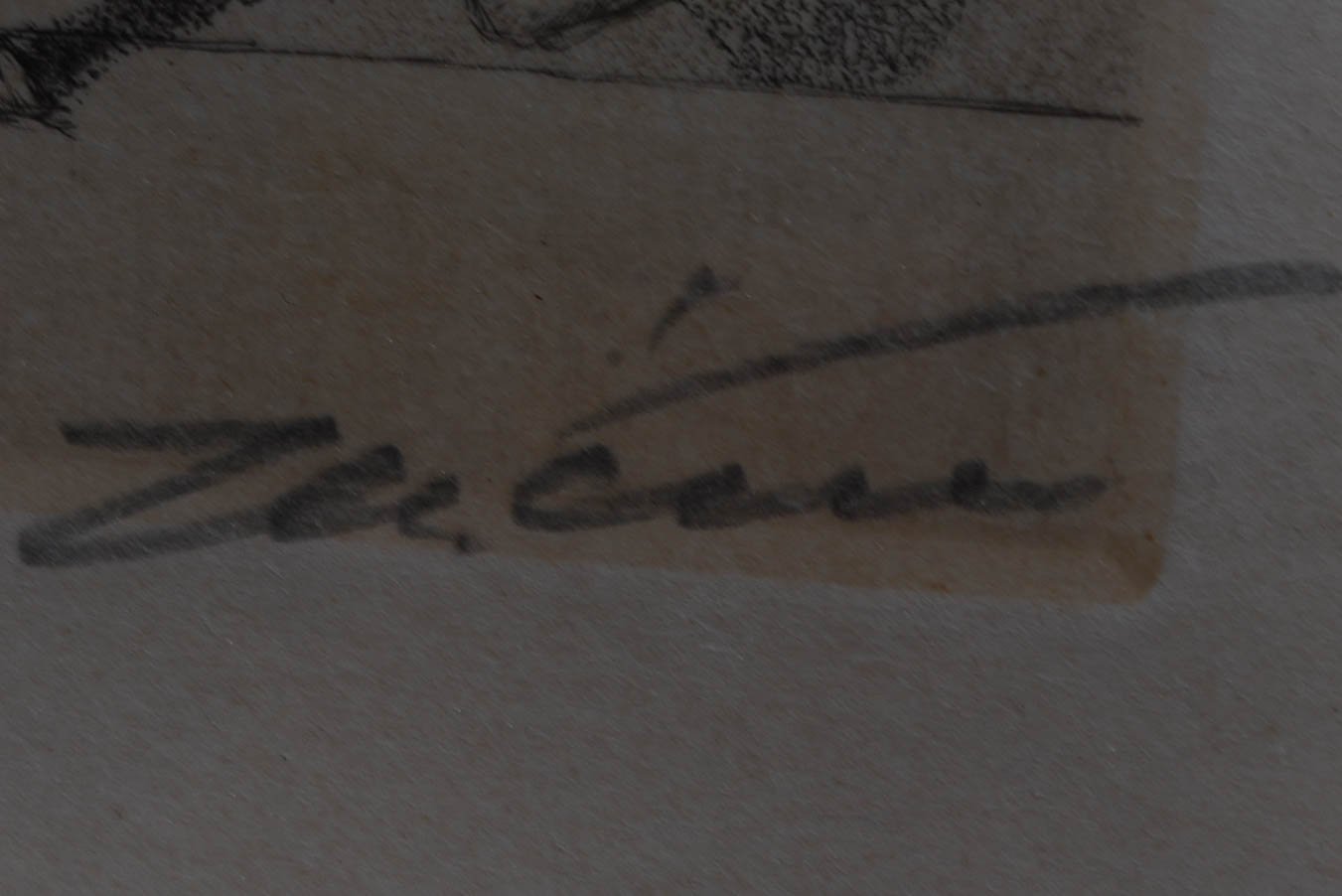 Boris O'Klein Signed Cartoons from "Dirty Dogs of Paris"