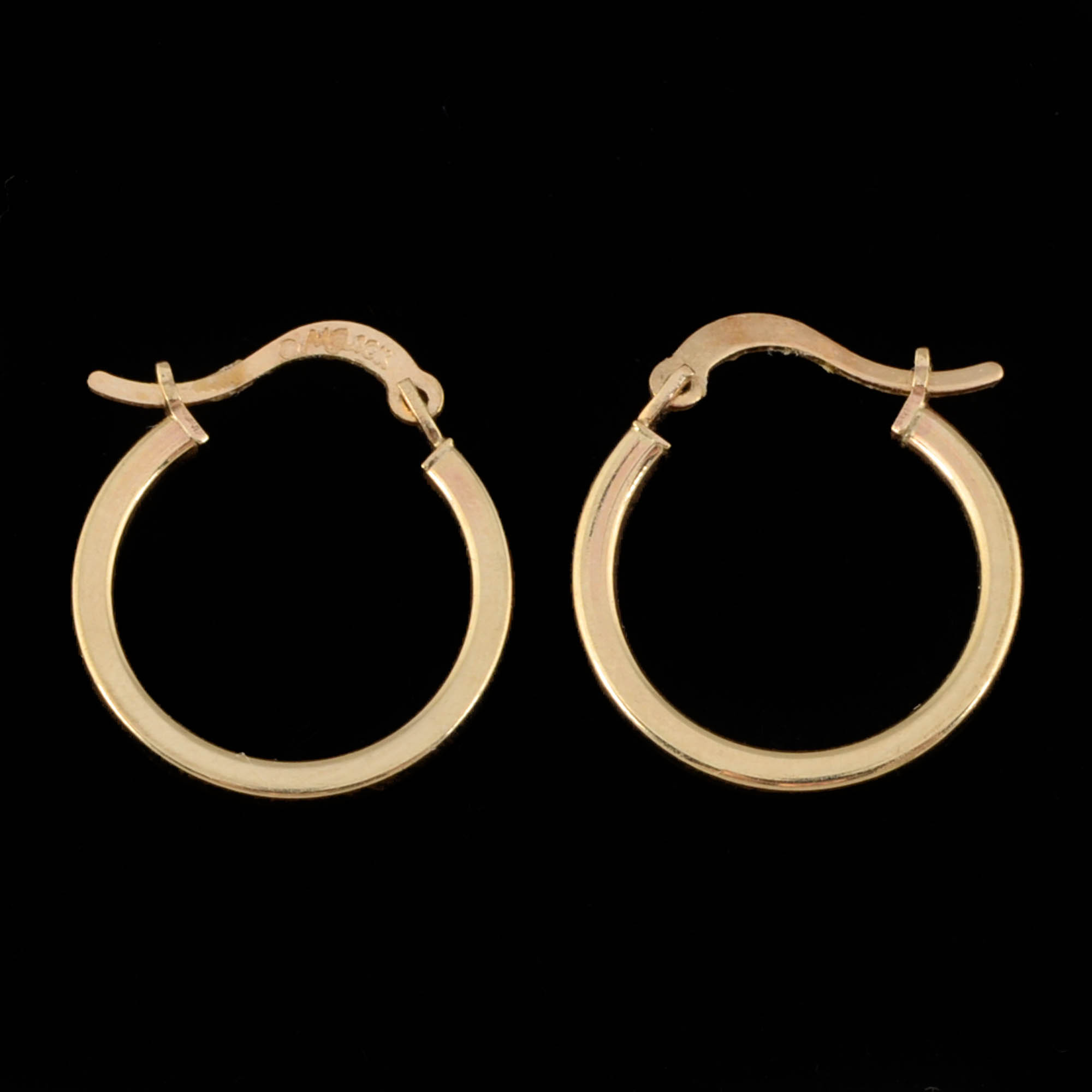 10K Yellow Gold Hoop Earrings
